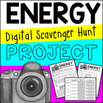 Preview of Forms of Energy- Digital Exploration Scavenger Hunt Project