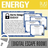 Energy Escape Room Activity | Science Review Game