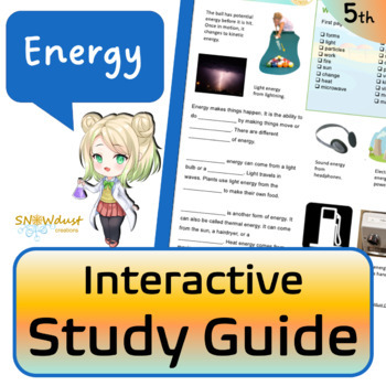 Preview of Energy - Florida Science Interactive Study Guide - G5