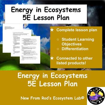 Preview of Energy Flow of Ecosystems 5E Lesson Plan **Editable**