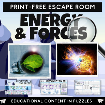 Preview of Energy Forces and Motion Escape Room