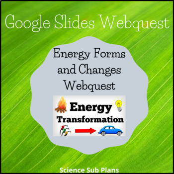 Preview of Energy Forms and Changes Interactive Webquest