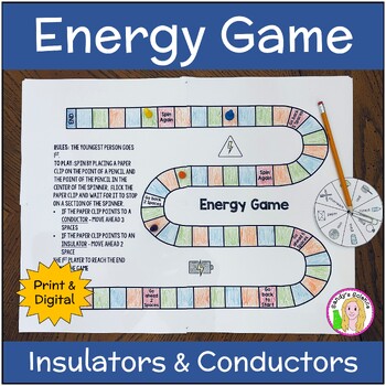 Preview of Energy Game: Insulators & Conductors