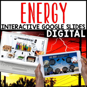 Preview of Energy Google Classroom Interactive Digital Forms of Energy Types Google Slides