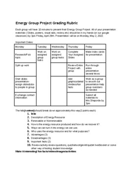 Preview of Energy Group Project