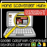 Energy Home Scavenger Hunt | Distance Learning | Google Cl