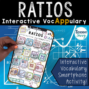 Preview of Ratios Activity |  Interactive VocAPPulary™ - Math Vocabulary Activity
