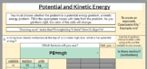 Energy Math Problems - Potential and Kinetic - Self-Gradin