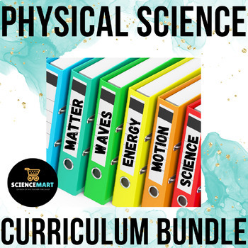 Preview of Energy Matter Force Waves Physical Science Interactive Notebook Year Bundle