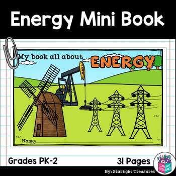 Preview of Energy Mini Book for Early Readers: Physical Science, Types of Energy