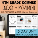 Energy & Movement NGSS 5-Day Unit for 4th Grade | 4-PS3-1 