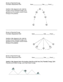 Energy (PE & KE) Formative Assessment