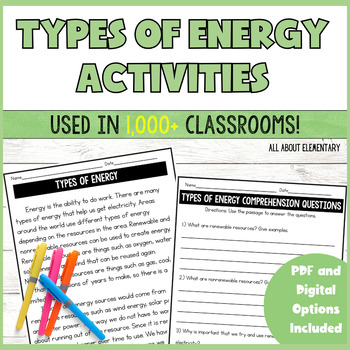 Preview of Types of Energy (Renewable and Nonrenewable Resources)
