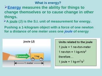 Preview of Energy - Potential Energy and Kinetic Energy Power Point