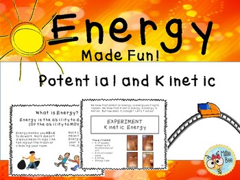 Preview of Energy, Potential and Kinetic,  2nd Grade Science Experiments