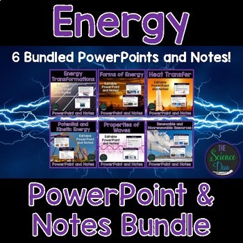 Preview of Energy PowerPoint and Notes Bundle