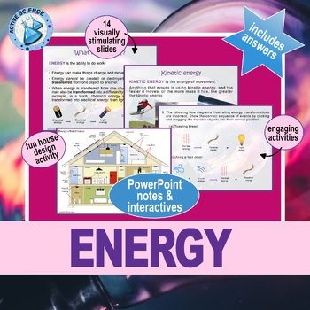 Preview of Energy and Energy Transformations (PowerPoint notes and interactives)