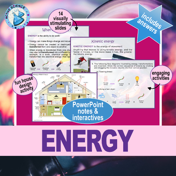 Preview of Energy and Energy Transformations (PowerPoint notes and interactives) US edition