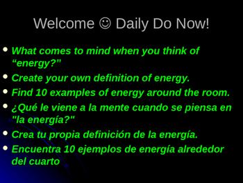 Preview of Energy Powerpoint: Forms of Energy and Energy Transformations