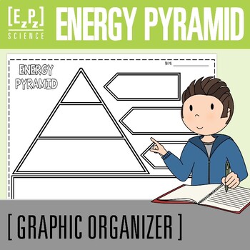 Preview of Energy Pyramid Science Graphic Organizer Template