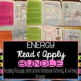 Energy Interactive Notebook Read and Apply BUNDLE