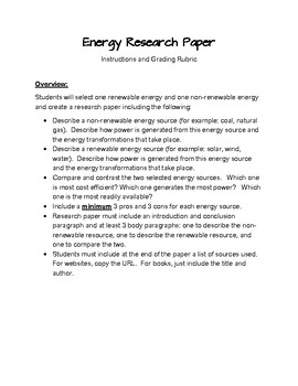 energy bar research paper