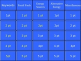 Energy Resources Jeopardy