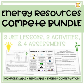 Preview of Energy Resources Resource Bundle