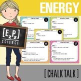 Energy Review Activity | Chalk Talk Drawing Science Task Cards