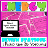 Energy Review Student Led Stations- Distance Learning Compatible