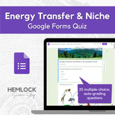 Energy Roles & Transfer Models Quiz in Google Forms (food 