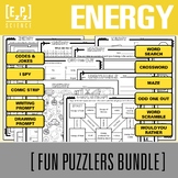 Energy Science Activity Bundle | Science Puzzle Challenges