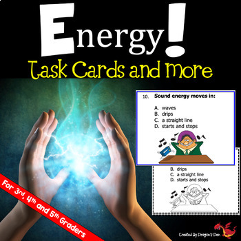 Preview of Energy Science Task Cards and More Print and Digital