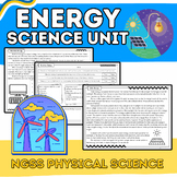 Energy Science Unit: Informational Passages, Tasks Cards, 
