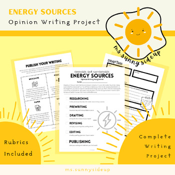 Preview of Energy Sources | Opinion Writing Project