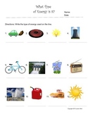 Energy Sources and Renewable and Non renewable worksheets