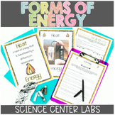 Forms of Energy Centers | Lab Stations | Worksheets