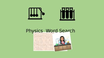 Preview of Energy Stores & Transfer Wordsearch - KS3
