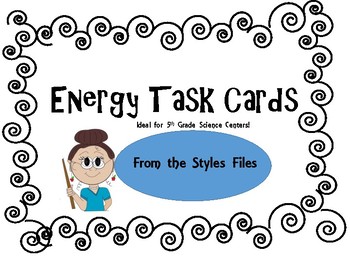 Preview of Energy Task Cards