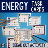 Energy Task Cards - Scavenger Hunt - Break Out - Game Activity