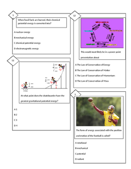 Preview of Energy Test