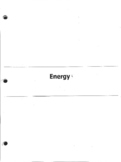 Energy Test/Quiz