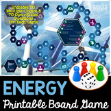 Energy Themed Board Game - Pre-Written & Editable Cards