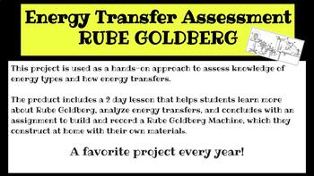 Preview of Energy Transfer Assessment Project - Rube Goldberg