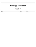 Energy Transfer Test (Free answer key)