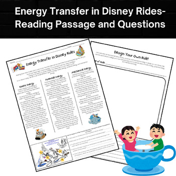 Preview of Energy Transfer in Disney Rides Reading Passage