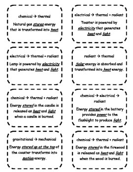 energy transformation flashlight