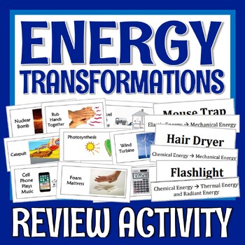 Preview of Energy Transformations Activity Forms of Energy