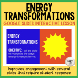 Energy Transformations Google Slides Interactive Lesson
