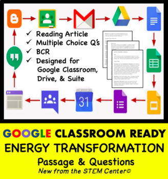 Preview of Energy Transformations Google Doc Distance Learning Friendly